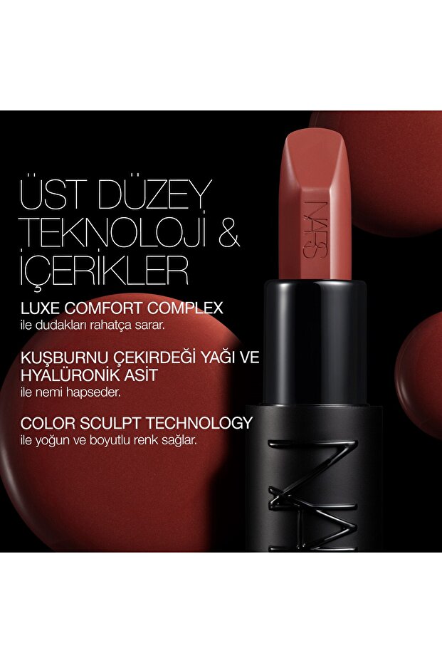 EXPLICIT LIPSTICK Konforlu Kullanıma Sahip Saten Bitişli Ruj Çekirdeği Yağı Hyaluronik Asit 3.8 g - 8