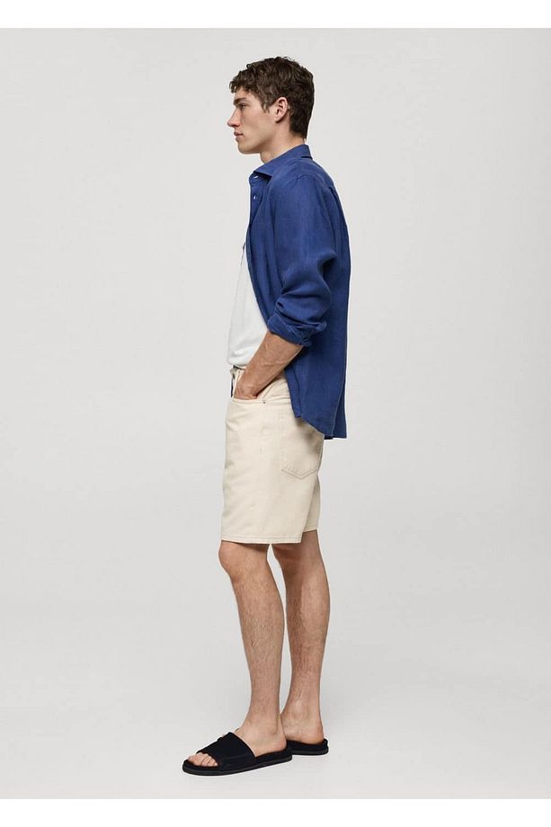 Regular Fit Denim Şort - 7