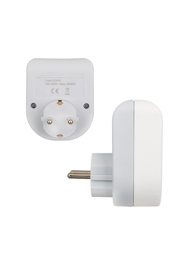 3500 Watt 16 Ampere Current Protected Child Proof Single Socket with LED Indicator - 3