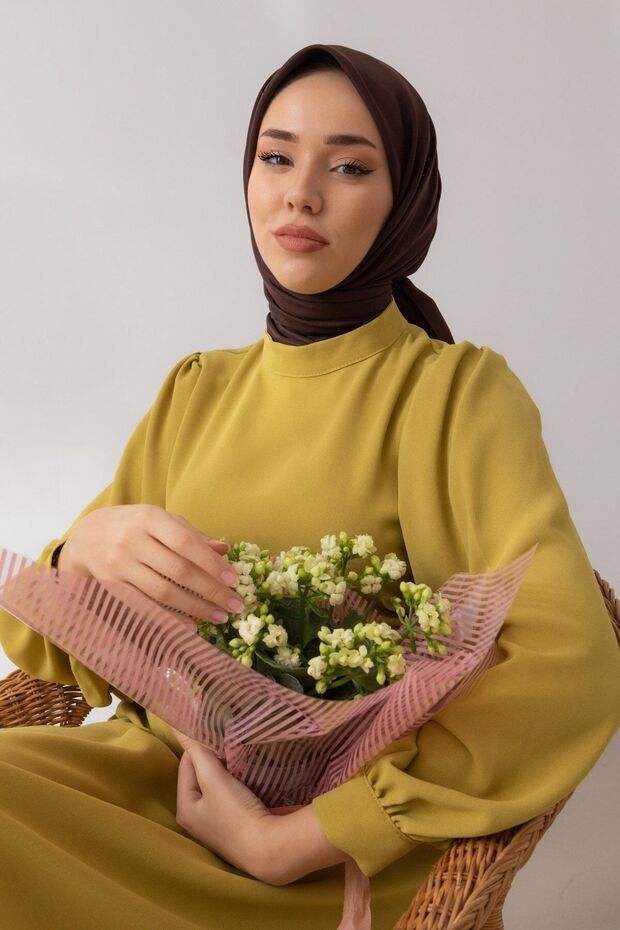 Solid Color Twill Scarf - 1