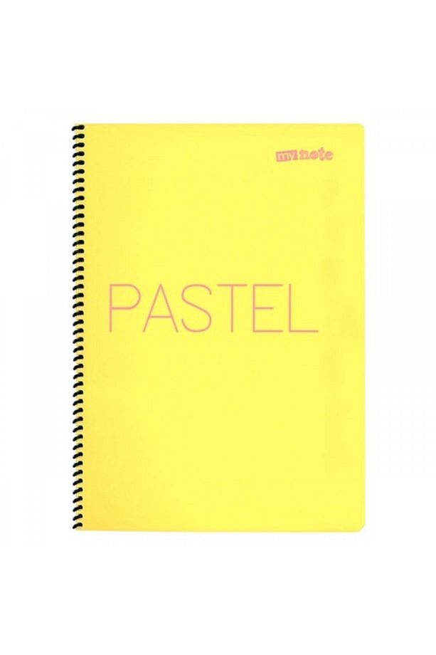 Pastel Defter Spiralli Pp Kapak 80yp Çizgili A4 (göz Yormayan Sarı Kağıt) - 2