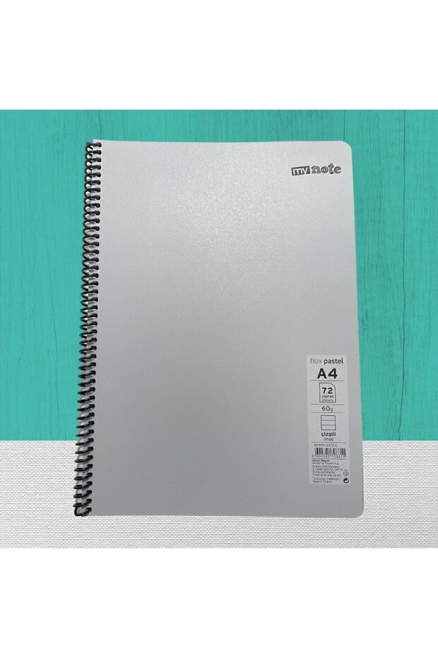 Mynote Flex Pastel Spiral Notebook A4 72 Yp Lined