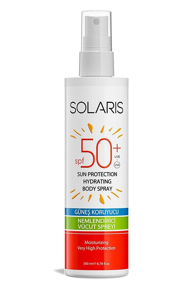 Tüm Cilt Tipleri Için Suya Dayanıklı Güneş Koruyucu Krem Sprey Spf 50 Yüksek Koruma (200 ML) - 1