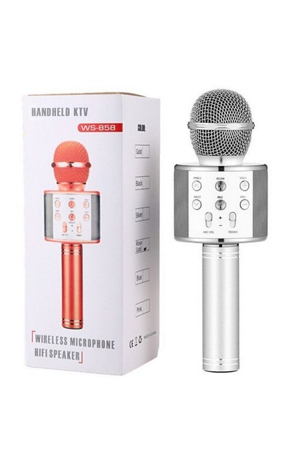 Mikrofon Aux Usb Ve Sd Kart Girişli Bluetooth (ws-858) - 1