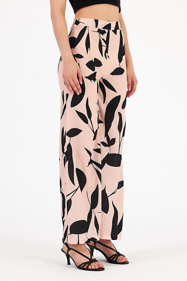 Polyester Patterned Pants - 4