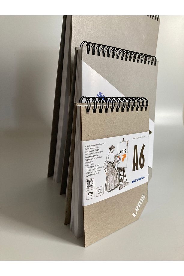 Experto A5-a4-a6 Set Sketchbook 200gr Sert Kapak Eskiz Defteri - 6
