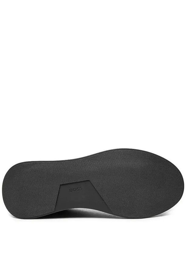 Erkek Marka Logolu Bağcıklı Kaydırmaz Tabanlı Günlük Siyah Sneaker 50529543-005 - 6