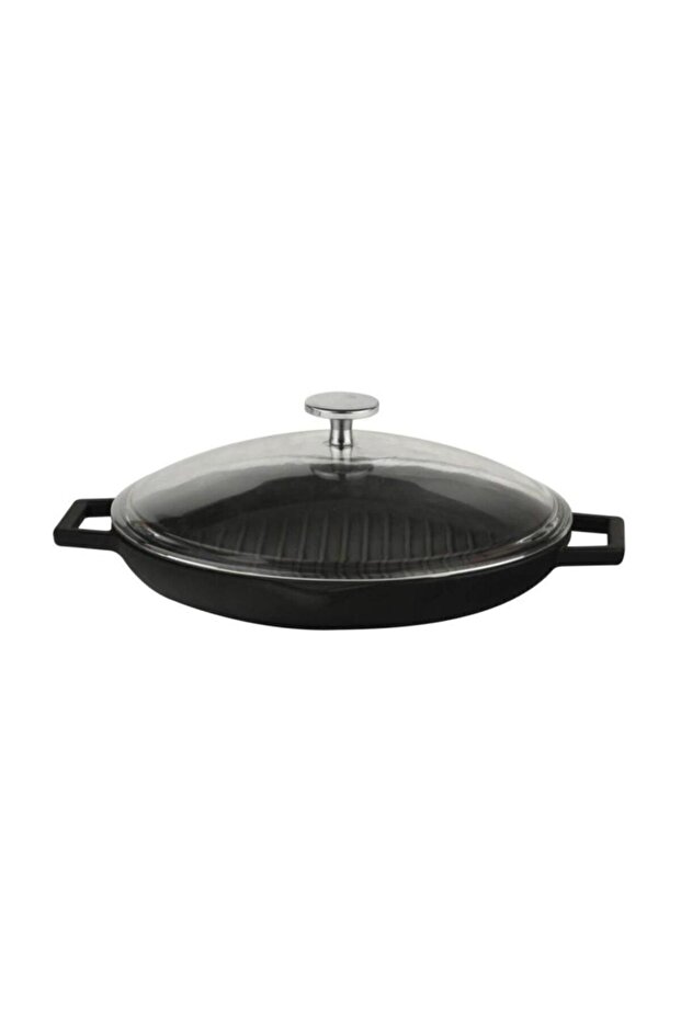 Round Grill Pan with Metal Handle Diameter(ø)30cm - Lv Eco Gt 30 T5 K3