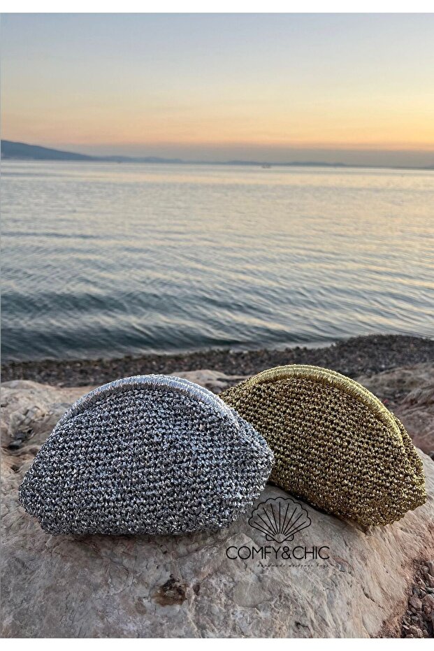 Comfychic Glowy Clutch Women's Portfolio Handbag &Production with All Hand Work&High Quality