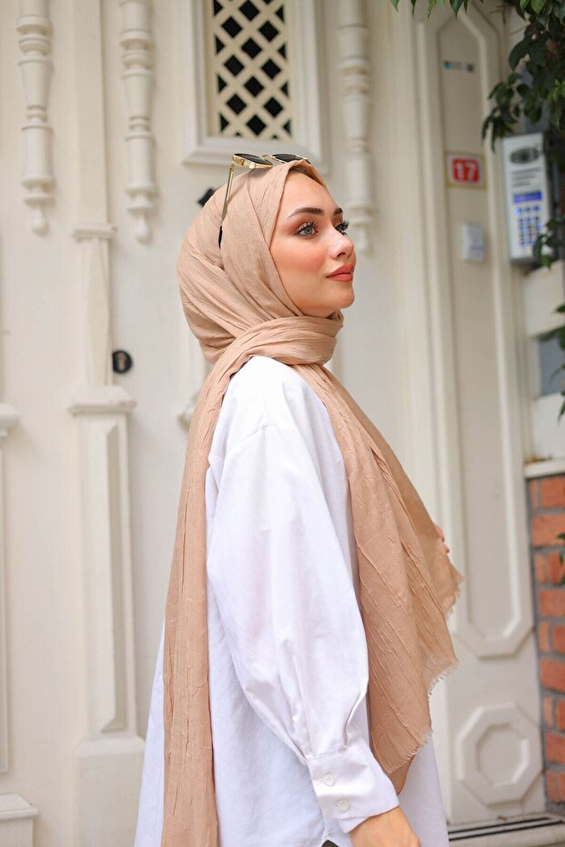 Bambu Crash Şal Camel - 2