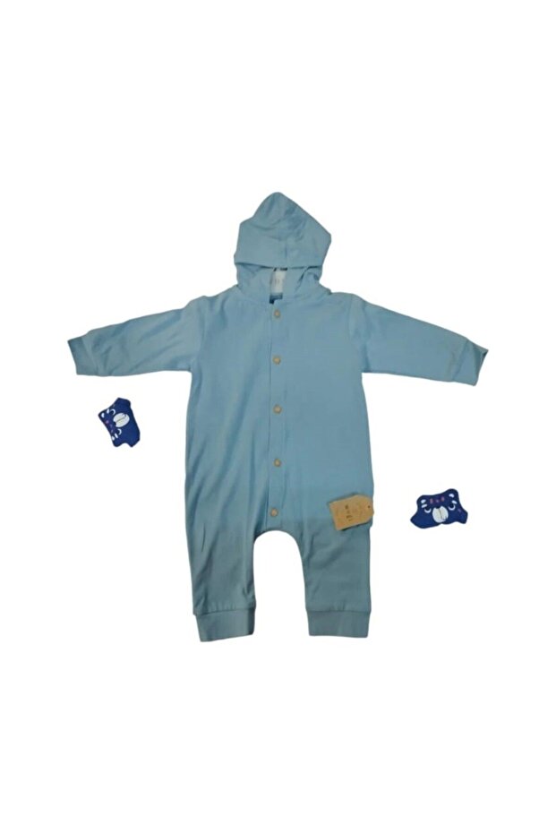 Basıc Bebek Kapşonlu Tulum - 1