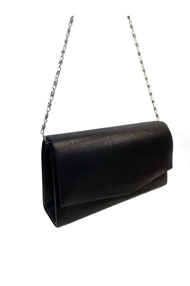 Black Plated Women's Evening Dress Bag