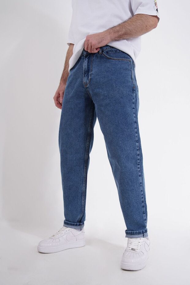 Basic Desensiz Erkek Mom Jean - 1