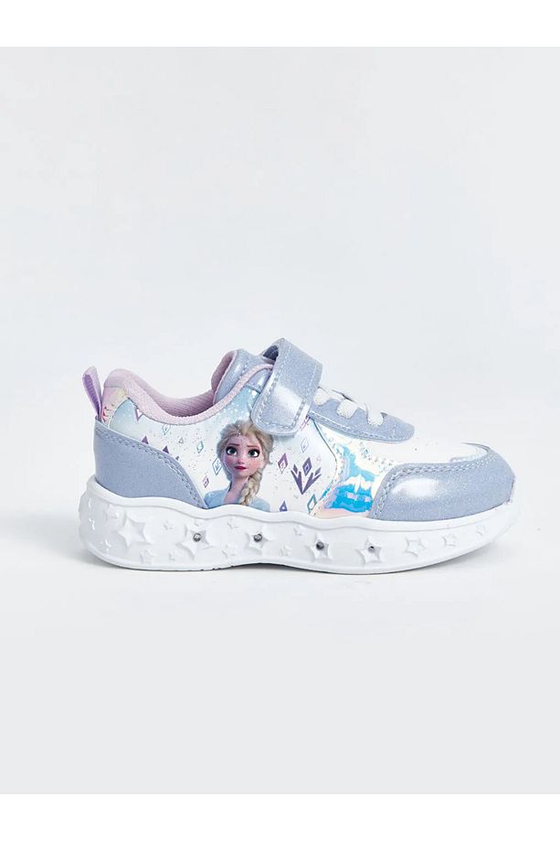 LCW STEPS Bağcıklı ve Cırt Cırtlı Elsa Baskılı Kız Bebek Spor Ayakkabı - 2