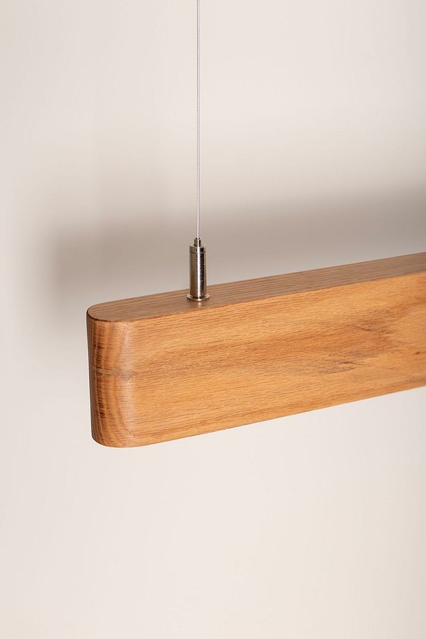 Soft Meşe Modern Ahşap Aydınlatma - Minimal LED Sarkıt Avize - 4