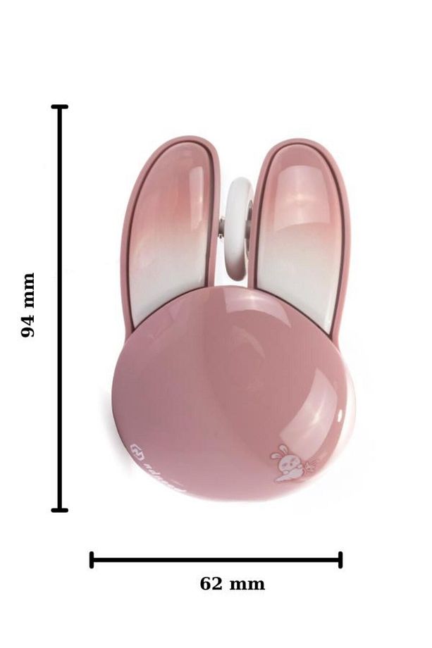 Sevimli Tavşan 3D Pembe Mouse Bluetooth + 2.4G Dual Mode - 2