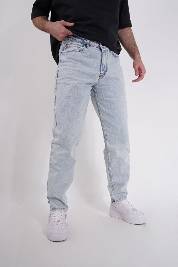 Basic Desensiz Erkek Mom Jean - 1