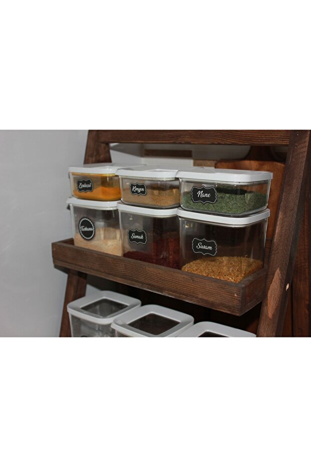 İki Katlı Ahşap Baharatlık - 3
