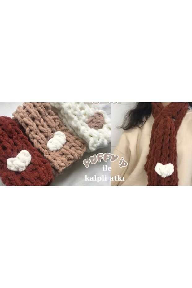 Beyaz Kalpli Atkı - 1