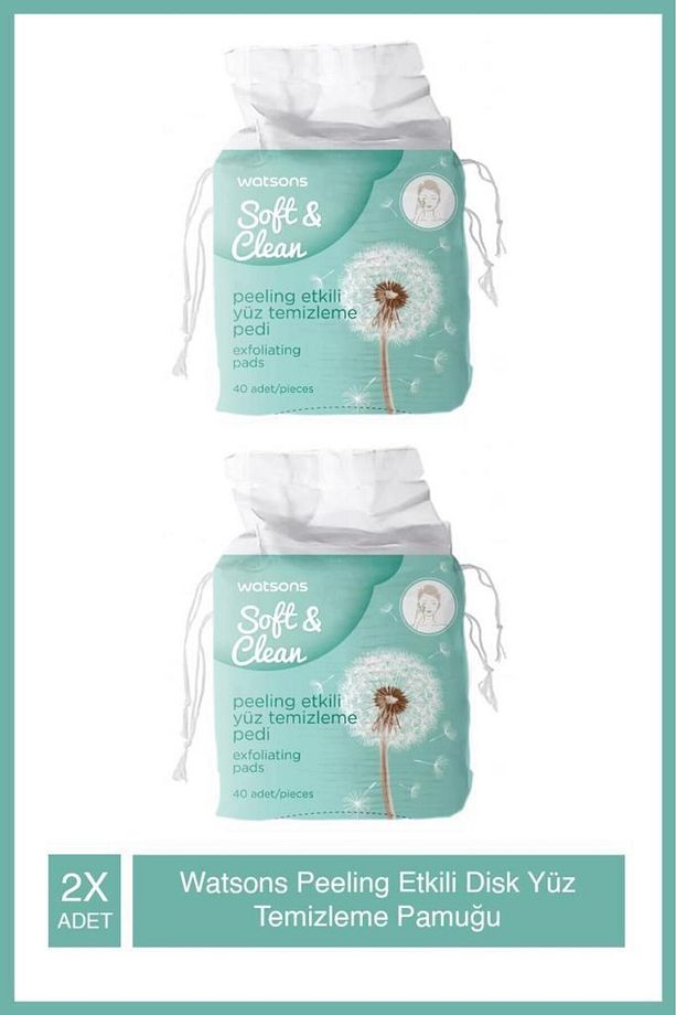 Peeling Etkili Disk Yüz Temizleme Pamuğu 40 Adet X2 Adet - 1