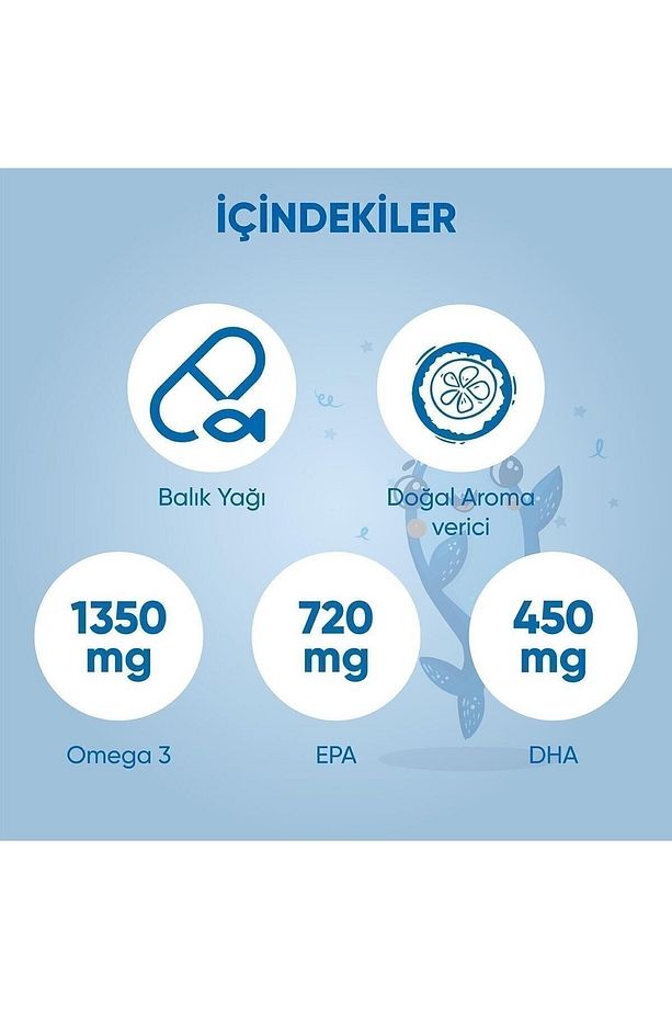 Çocuklar için Balık Yağı Omega 3 Portakal Aromalı Şurup | Yüksek EPA & DHA Kaynağı  - 150 ml - 4
