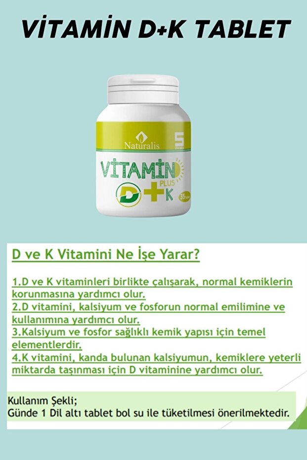 Vitamin D+K Tablet - 2