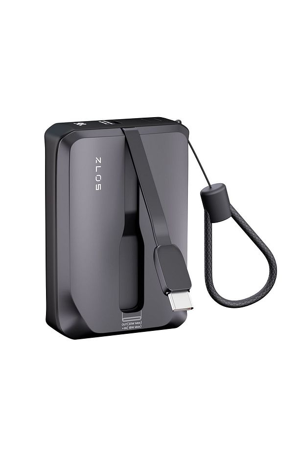 Tiny10C 22.5W 10000mAh USB-C ve Lightning Dahili Kablolu Hızlı Şarj Destekli Mini Powerbank TY10C - 4
