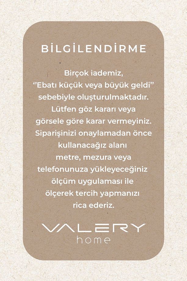 Vl Yıkanabilir Kaymaz Tabanlı Violin Embos Kesme Rulo Halı Yolluk Krem Z1002b - 6