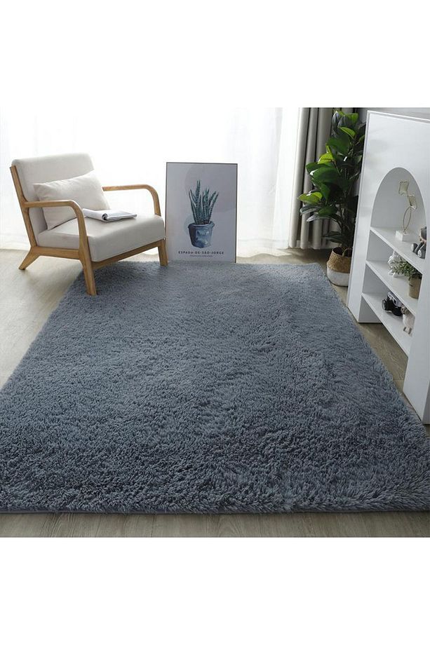 Yıkanabilir Yumuşak Peluş Post Shaggy Çocuk Odası Oturma Odası Salon Mutfak Halısı - 1