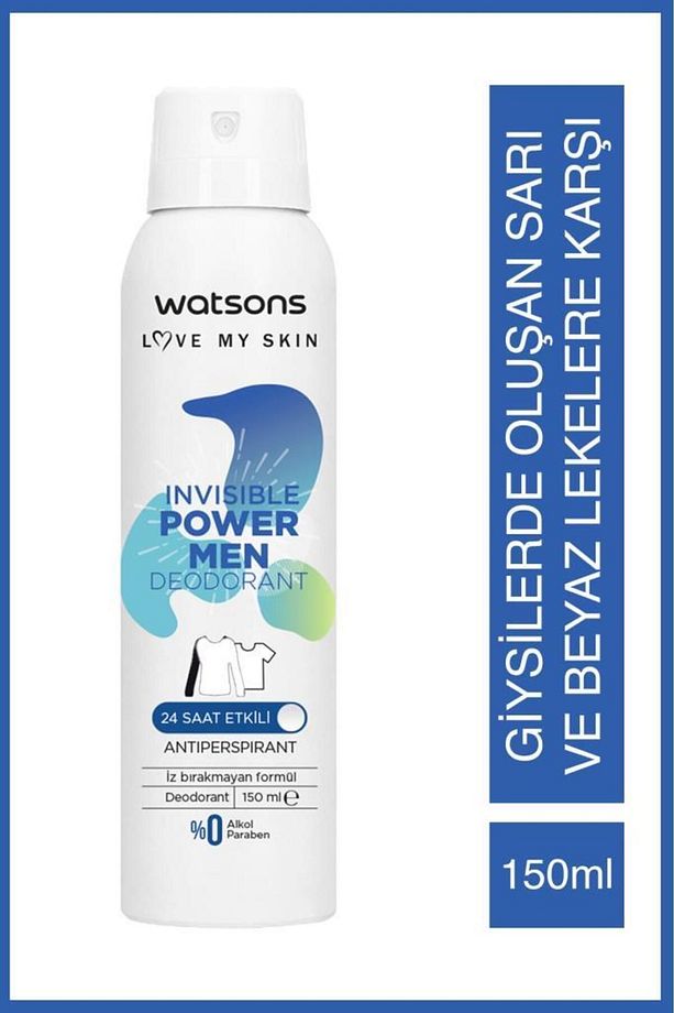 Invisible Power Men 24 Saat Etkili Deodorant 150 ml X5 Adet - 2