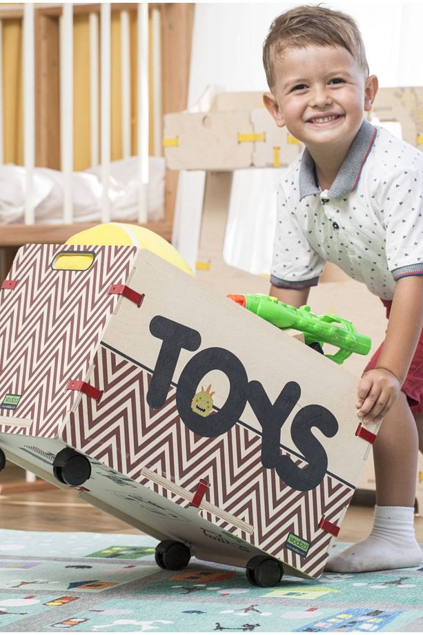 Cheerful Toybox Ahşap Oyuncak Kutusu - 3