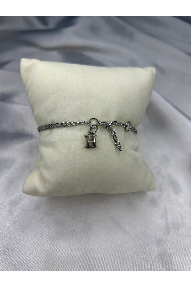 Anti-Tarnish Steel Letter Bracelet Unisex Letter Detail Bracelet (Single Piece)