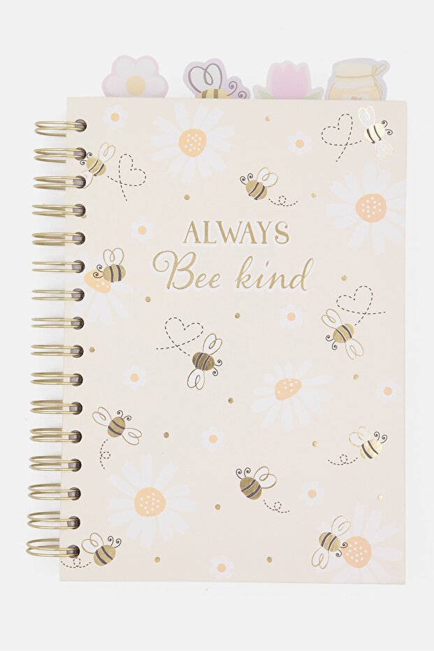 Always Bee Kind Notebook, Beige - 1