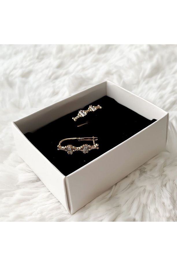Xuping kadın kararmaz rose gold çelik küpe - 5