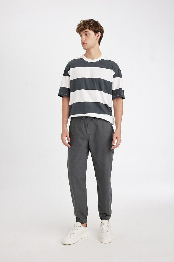Jogger Pantolon Beli Bağcıklı Lastikli Paça D1029ax24au - 2