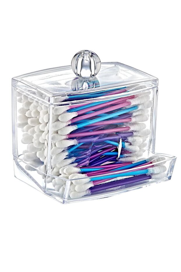 Cotton Swab and Makeup Removal Swab - Ear Swab Organizer