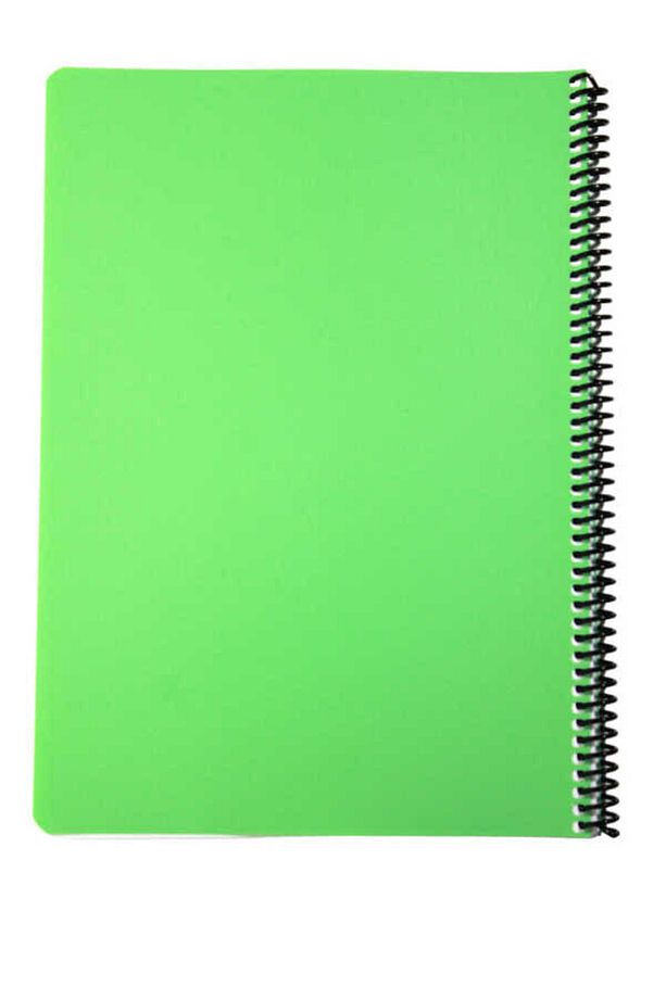 Flex A4 100 Yaprak Çizgisiz Spiralli Plastik Pastel Kapak Defter - 2