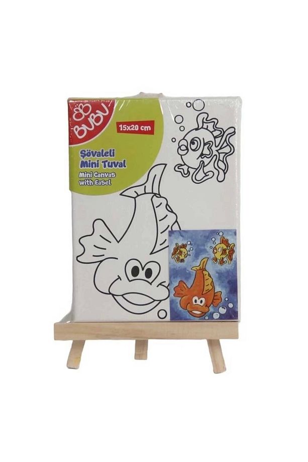 Bu-bu Şövaleli Mini Tuval 15x20cm - -tu0019 -tekli - 2