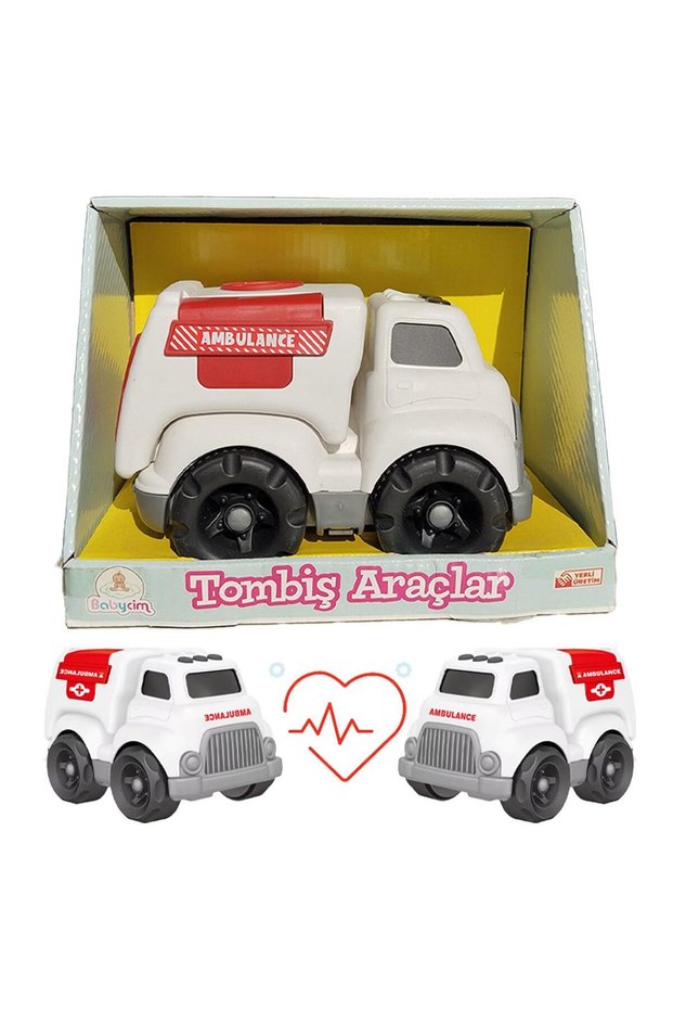 Tombiş Oyuncaklar Police-Ambulance-Firefighter Special City Vehicles for Little Heroes