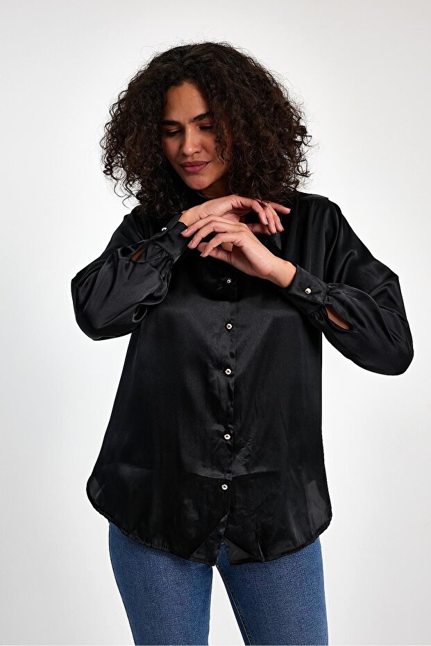 Saten Klasik Gömlek - 4