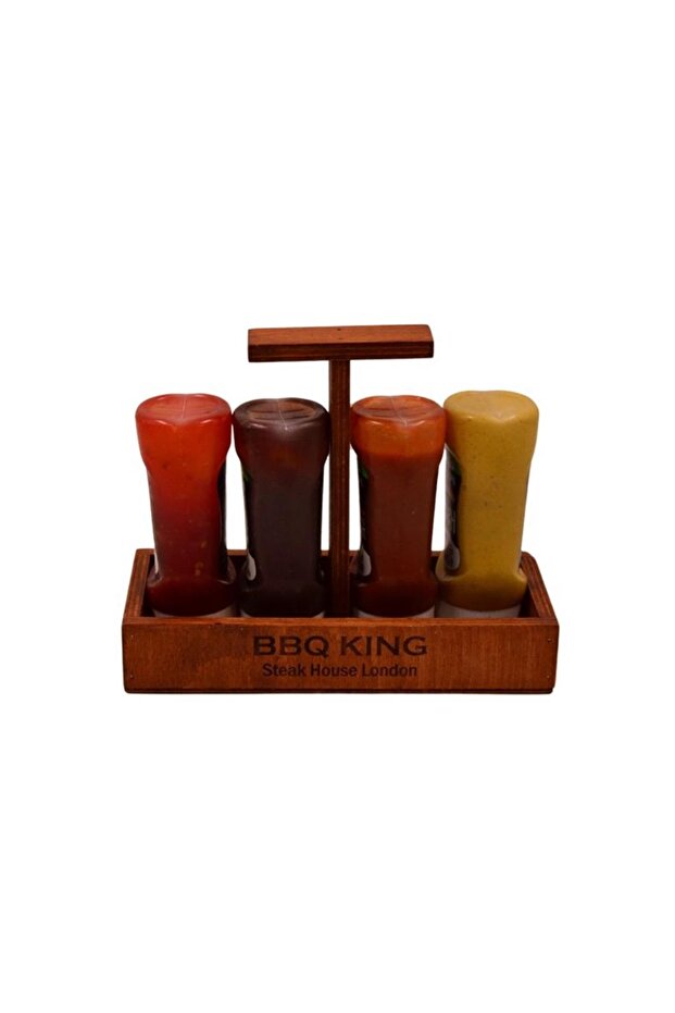 24x11cm Width Sauce Presentation and Carrier Menage Set - 1