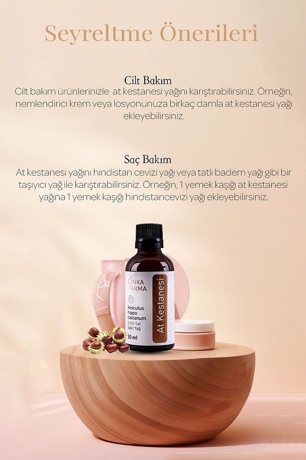 Onka Farma %100 Saf At Kestanesi Yağı - 50 ml - 5