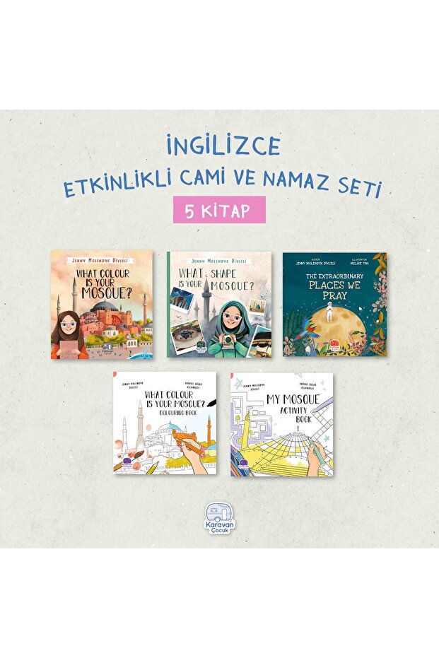 İngilizce Etkinlikli Cami ve Namaz Seti (5 Kitap)