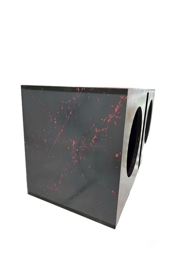 38 Cm Çift Profesyonel Spl L Port Bass Kabini Ses Sistemi Mdf - 4