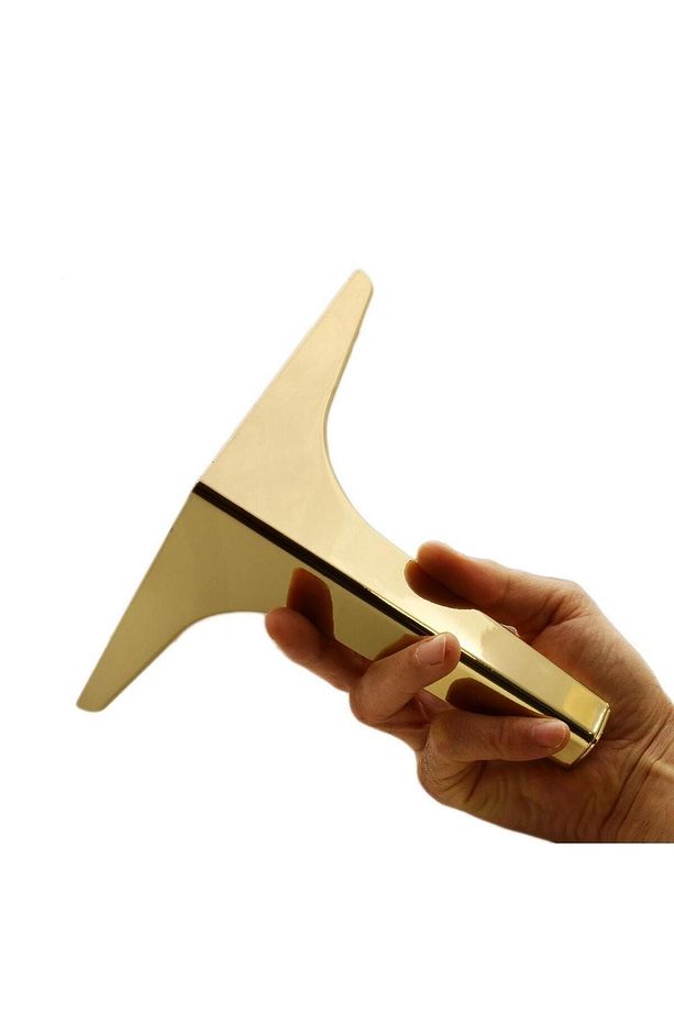 Sedef Lüks Mobilya Kanepe Tv Ünitesi Konsol Koltuk Ayağı 17 Cm Gold Ayakları 4 Adet - 5