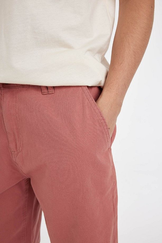 Regular Fit Düz Paça Gabardin Bermuda Şort C5397ax24sm - 5