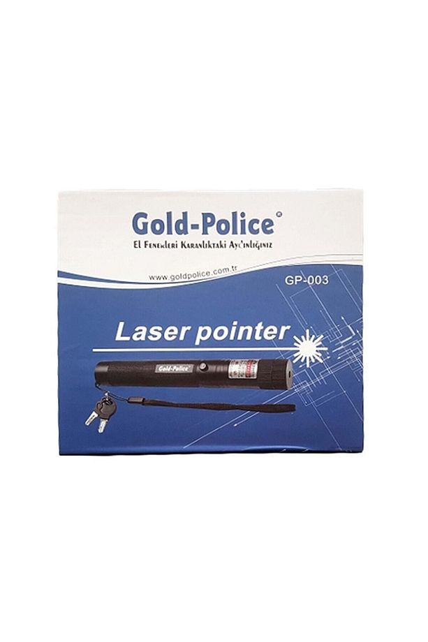 Gold Police Yeşil Lazer Laser Pointer Şarjlı Fener Gp-003 - 1