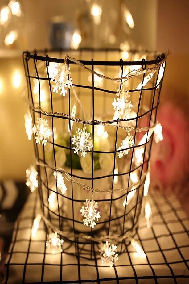 Dekoratif Kar Tanesi Model Şerit Led (20'li) - 7