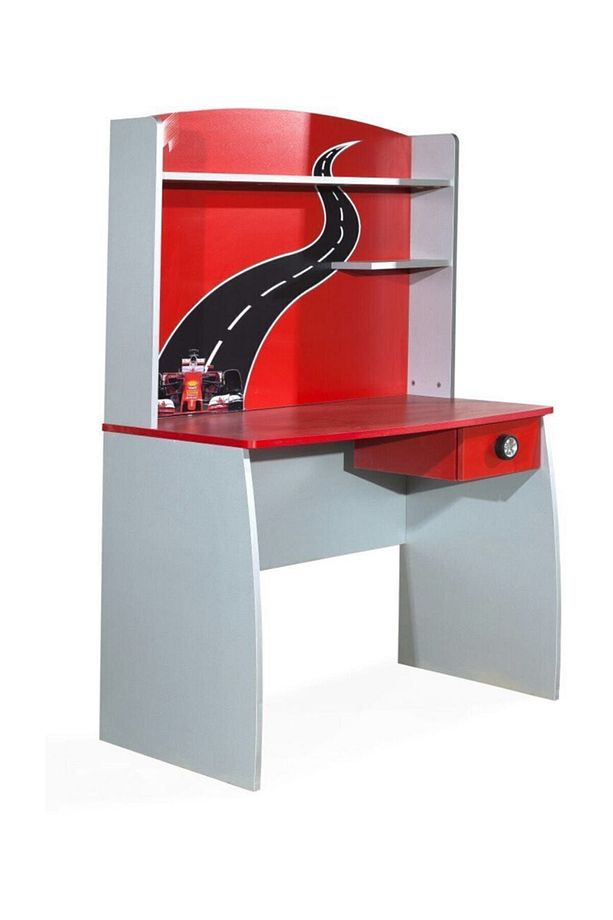 Bilgisayar Masası, Formula Çalışma Masası - Kırmızı - 1