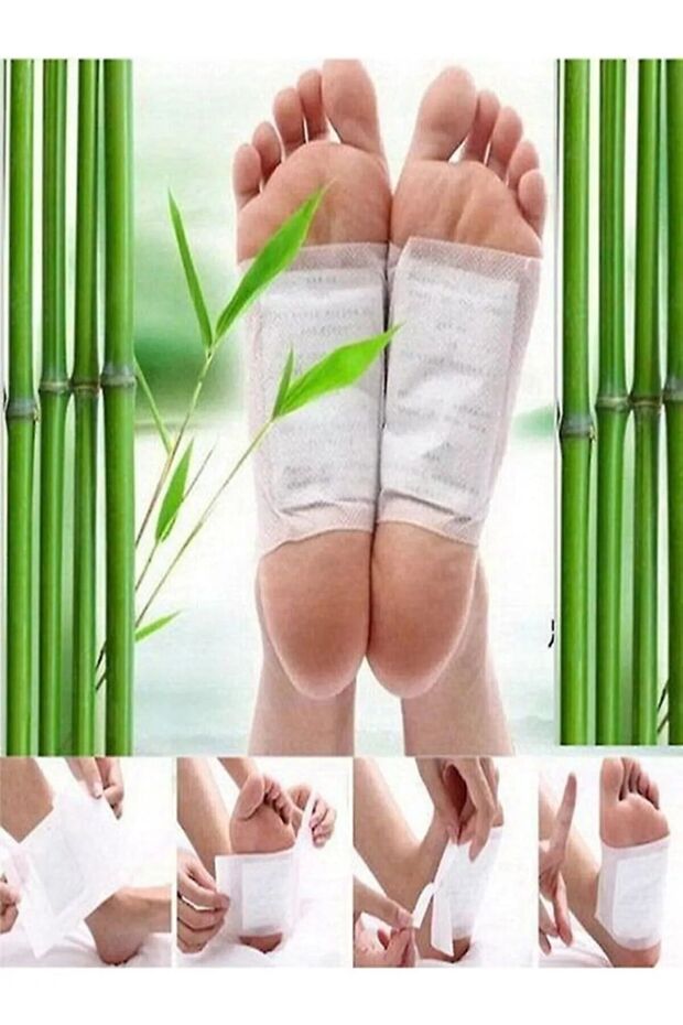 Detox Ayak Bandı Toksin Ayak Bantı Ayak Detoks Bandı Ayak Detoksu Bant 10 Adet - 4